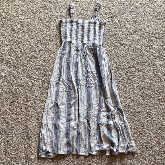 Arizona Jean Company Striped Blue and White Midi Dress - Picture 5 of 5